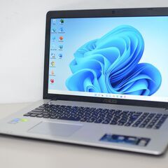 中古ノートパソコン ASUS X750J Windows11+office 爆速SSD512GB core i7-4700HQ/メモリ4GB/17.3インチ/DVDマルチ/無線/WEBカメラ内蔵 中古ノートパソコン ASUS X750J Windows11+office 爆速SSD512GB core