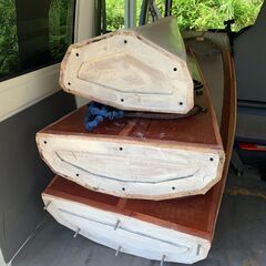 再値下げ！】3分割式木造カヤック・1.5人乗り、親子タンデム
