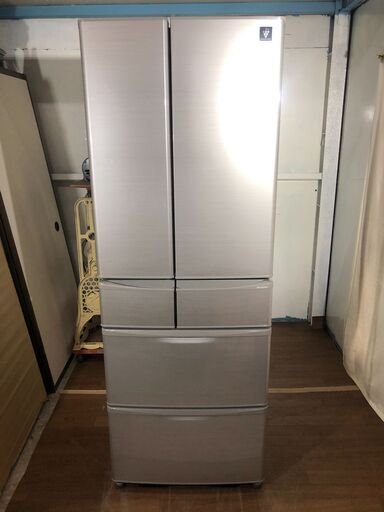 SHARP　6ドア冷蔵庫　2019年　清掃済み　455ℓ　自動製氷付き