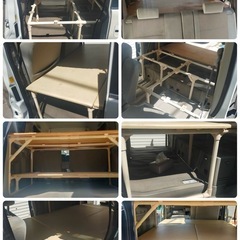 エブリイ/車中泊ベッド/ルーフキャリア・ラック/防虫ネット