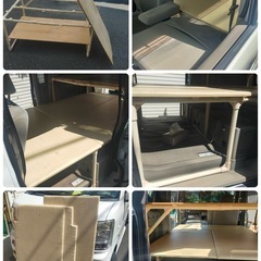 エブリイ/車中泊ベッド/ルーフキャリア・ラック/防虫ネット