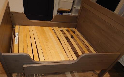 伸縮ベッド　IKEA　子供ベッド　すのこセット