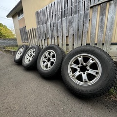 スタッドレスホイールセット　パジェロv98wに履かせてました