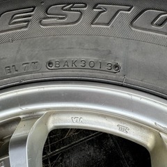 スタッドレスホイールセット　パジェロv98wに履かせてました