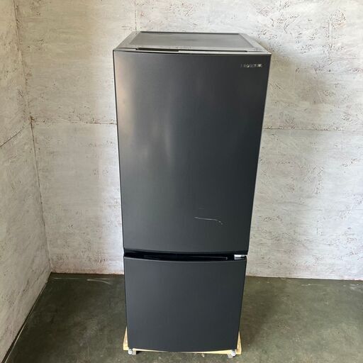 【IRIS OHYAMA】 アイリスオーヤマ 2ドア 冷凍冷蔵庫 容量154L 冷凍室43L 冷蔵庫111L IRSN-15A-B 2021年製 J0421