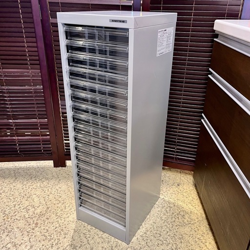 【武蔵小山店】アバンテV2 レター\u0026フロアケース A4 浅18段 AF-18 レターケース　フロアケース　スチールケース　書類入れ　ドロワー　オフィス家具 シルバー