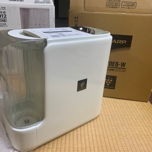 SHARP シャープ　加熱気化式加湿機　HV-70E6-W 　プラズマクラスター　イオン