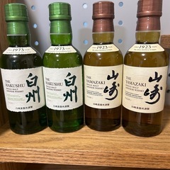 未開封　サントリー山崎180ml白州180ml各2本 楽天市場】お誕生日おめでとう サントリー 山崎＆白州（全て