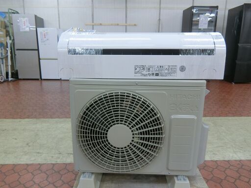 ID 244726　エアコン2.2K　日立　２０２３年　６～8畳　冷暖　RAS-D22MBK