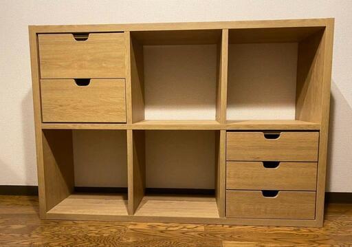 オープンシェルフ　チェスト２個　無印風
