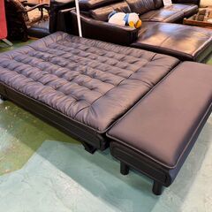 【愛品館八千代店】ニトリ　ソファベッド　Nシールドロック2　スツール付