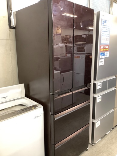 【MITSUBISHI】6ドア冷蔵庫 MR-WX53Y-BR2 525L 2015年製