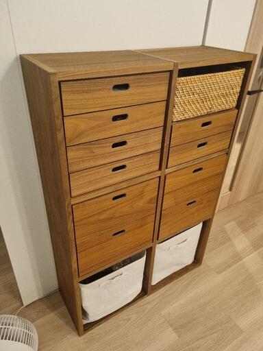 無印良品スタッキングシェルフウォルナット