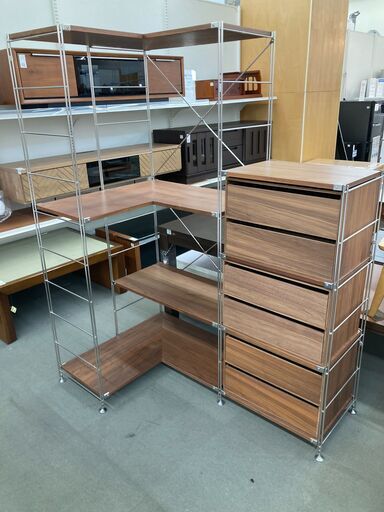 【ご来店限定】無印良品　Ｌ字連結ユニットシェルフ【トレファク秦野店】