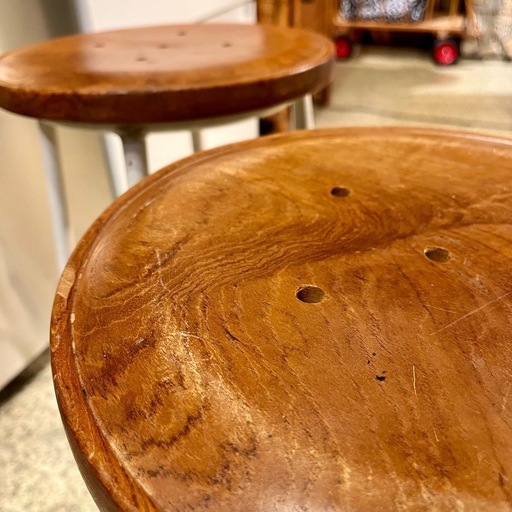 池上店】在庫2点 オールドメゾン old Maison チーク スツール teak