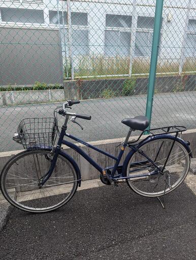 自転車　26インチ　ネイ ビー　あさひサイクルベース