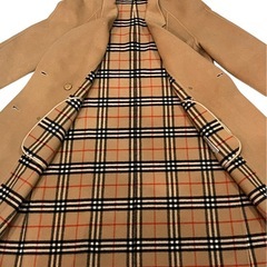バーバリー 100ウール コート 80s ノバチェック 古着