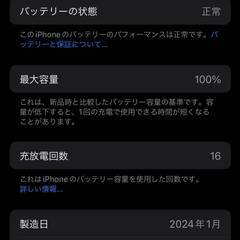 訳アリ iPhone 15 Pro 128GB　ホワイトチタニウム simフリー