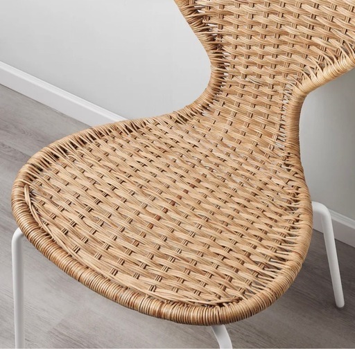 美品 IKEA ラタンチェア 2脚セット