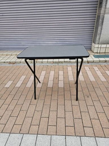 【お買い上げありがとうございました】折テーブル　テーブル　　サイズ約80cm×45cm高さ71cm　ged2 ×2