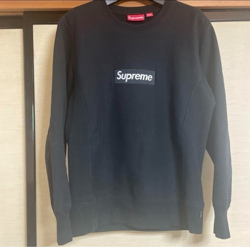 値下げ　Supreme ブラック　スウェット　美品　BOX logo 18AW 美品 Supreme Box Logo Crewneck ブラック 18aw 値下げ Supreme