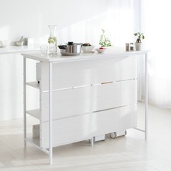 カウンターテーブル　キッチンテーブル　スタンディングデスク　レンジラック　新品未使用