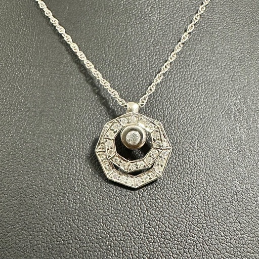 プラチナ　ダイヤモンド付きネックレス　7.2g