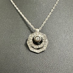 プラチナ　ダイヤモンド付きネックレス　7.2g