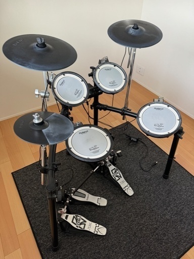 電子ドラム  Roland td-4 ツインペダル・マットなど付き