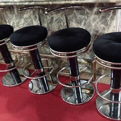 大阪市北区引取限定】カウンターチェア（椅子）4脚セット座面高さ