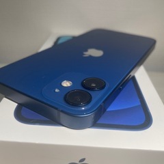 100% iPhone 12mini128gb青 デュアルカメラ 箱付き オンライン支払い対応