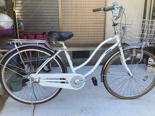 【26インチ自転車】変速なし　リヤタイヤ、鍵新品❗️BAA認定車❗️若林自転車　膳所店　SALE中❗️