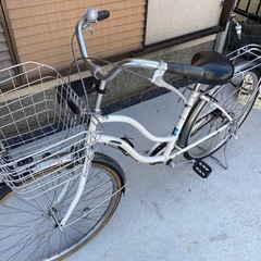【26インチ自転車】変速なし　リヤタイヤ、鍵新品❗️BAA認定車❗️若林自転車　膳所店　SALE中❗️