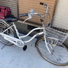 【26インチ自転車】変速なし　リヤタイヤ、鍵新品❗️BAA認定車❗️若林自転車　膳所店　SALE中❗️