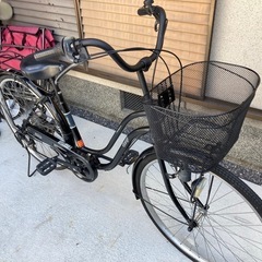 【26インチ自転車】外装6段変速付　リヤタイヤ、前カゴ新品❗️若林自転車　膳所店　SALE中❗️