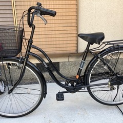 【26インチ自転車】外装6段変速付　リヤタイヤ、前カゴ新品❗️若林自転車　膳所店　SALE中❗️