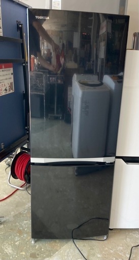 東芝 2ドア冷蔵庫 BSシリーズ ピュアブラック [153L /2ドア /右開きタイプ] GR-M15BS-K   リサイクルショップ宮崎屋 住吉店 24.10.1F