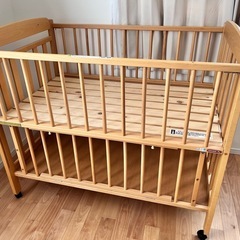 取引中)サワベビー ベビーベッド ステラ マニフレックス ベッドマット