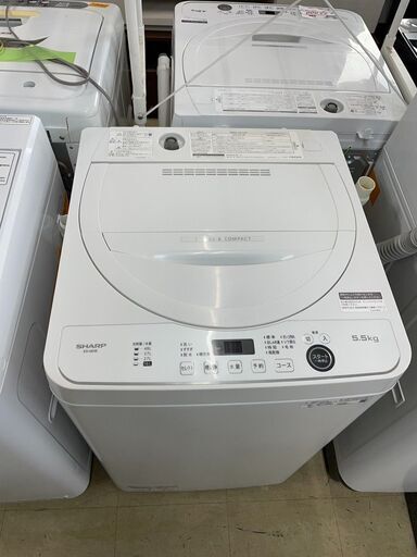洗濯機　No.13350　シャープ　2021年製　5.5kg　ES-GE5E　【リサイクルショップどりーむ荒田店】