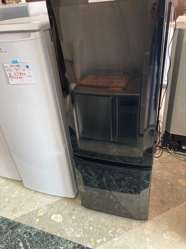 MITSUBISHI 2ドア冷蔵庫 （168L）「Pシリーズ」　サファイアブラック MR-P17Z   リサイクルショップ宮崎屋 住吉店 24.10.1F