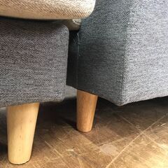 FU975】☆ オットマン付き ソファー 家具 クリーニング済 堺市 深井 