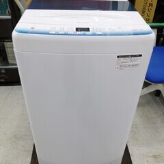 【恵庭】ハイアール　全自動洗濯機　JW-U45LK　2023年製　4.5㎏　中古品　PayPay支払いOK！