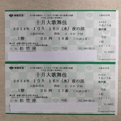 市川團十郎白猿襲名披露　十月大歌舞伎　ニ名分