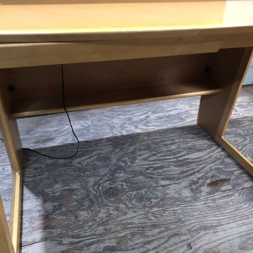 karimoku カリモク 学習机 本棚付き 引き出し チェスト付き 木製 24j菊