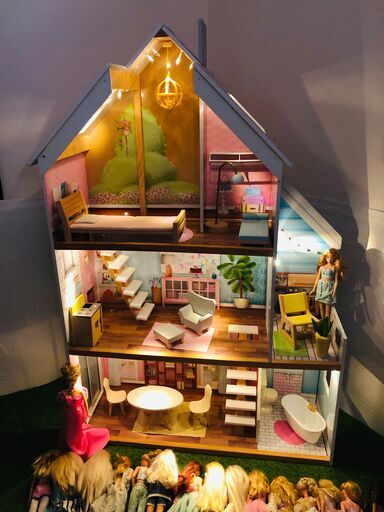 キッドクラフト　ドールハウス　3階建て　バービー