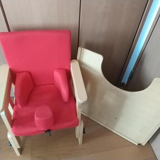 バンビーナチェア 未使用】タカノ バンビーナ チェア 座位保持椅子 赤