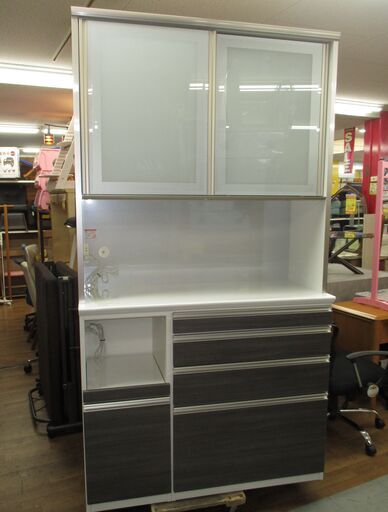 R536 MATSUDA 家具 最高級 シリーズ、キッチンボード、食器棚、幅117cm Used・美品