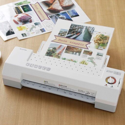 アイリスオーヤマ ラミネーター 4本ローラー A4 A3 150μm 温度調節機能 LFA34F-W/H