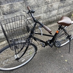 【27インチ自転車】美品❗️LEDオートライト付　変速なし　前後新品ブリヂストン製タイヤ❗️チェーン新品❗️若林自転車　浜大津店　SALE中❗️