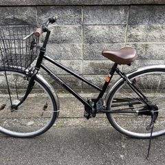 【27インチ自転車】美品❗️LEDオートライト付　変速なし　前後新品ブリヂストン製タイヤ❗️チェーン新品❗️若林自転車　浜大津店　SALE中❗️